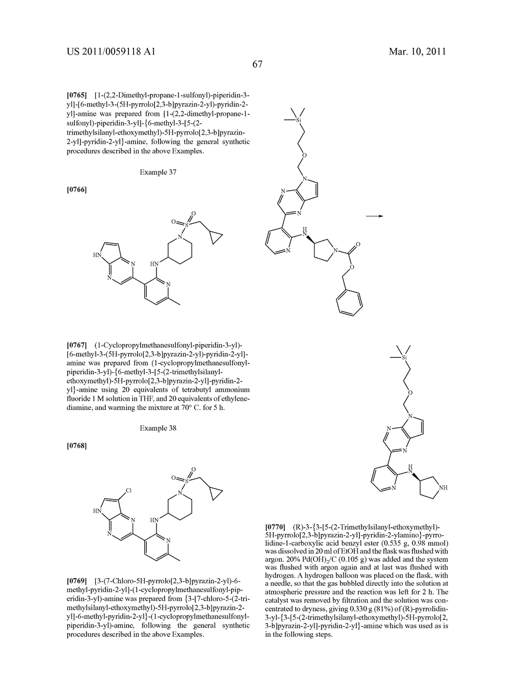 INHIBITORS OF JAK - diagram, schematic, and image 68