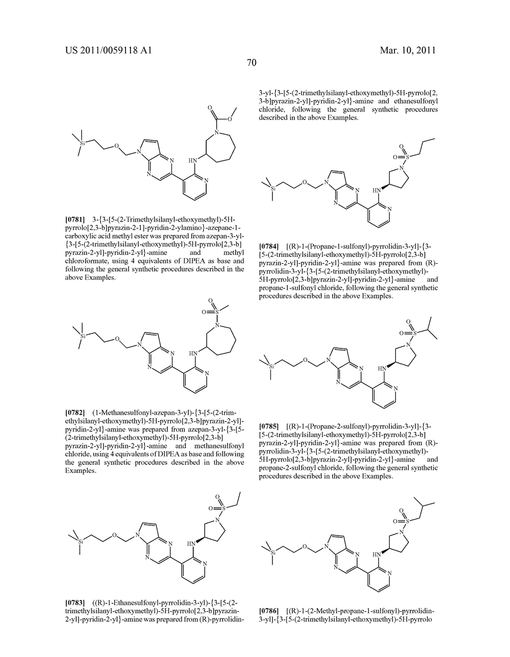 INHIBITORS OF JAK - diagram, schematic, and image 71