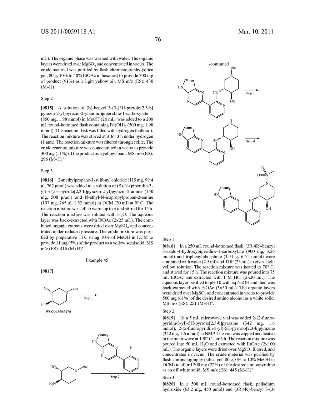 INHIBITORS OF JAK - diagram, schematic, and image 77