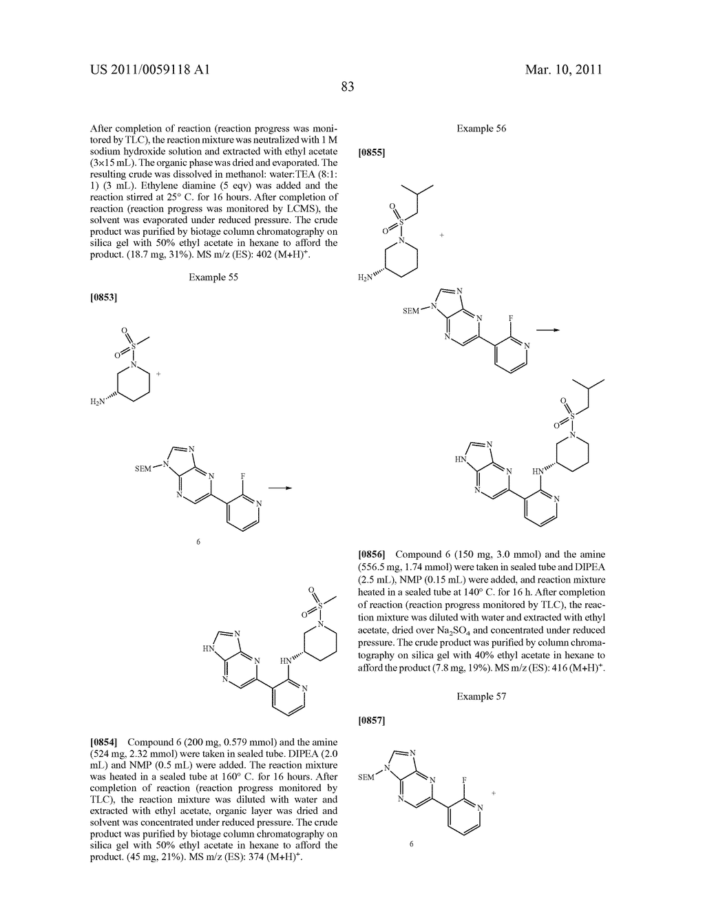 INHIBITORS OF JAK - diagram, schematic, and image 84