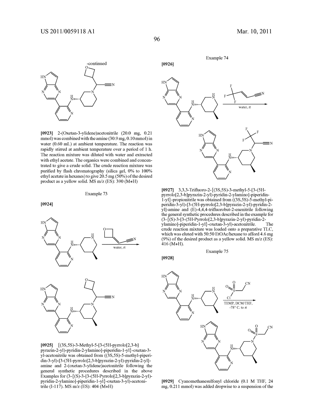 INHIBITORS OF JAK - diagram, schematic, and image 97