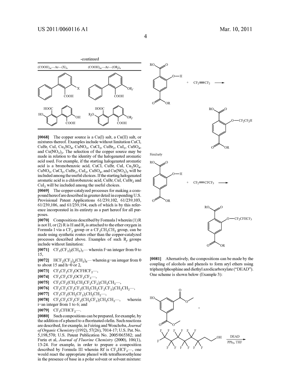 PROCESS FOR THE SYNTHESIS OF FLUORINATED ETHERS OF AROMATIC ACIDS - diagram, schematic, and image 05