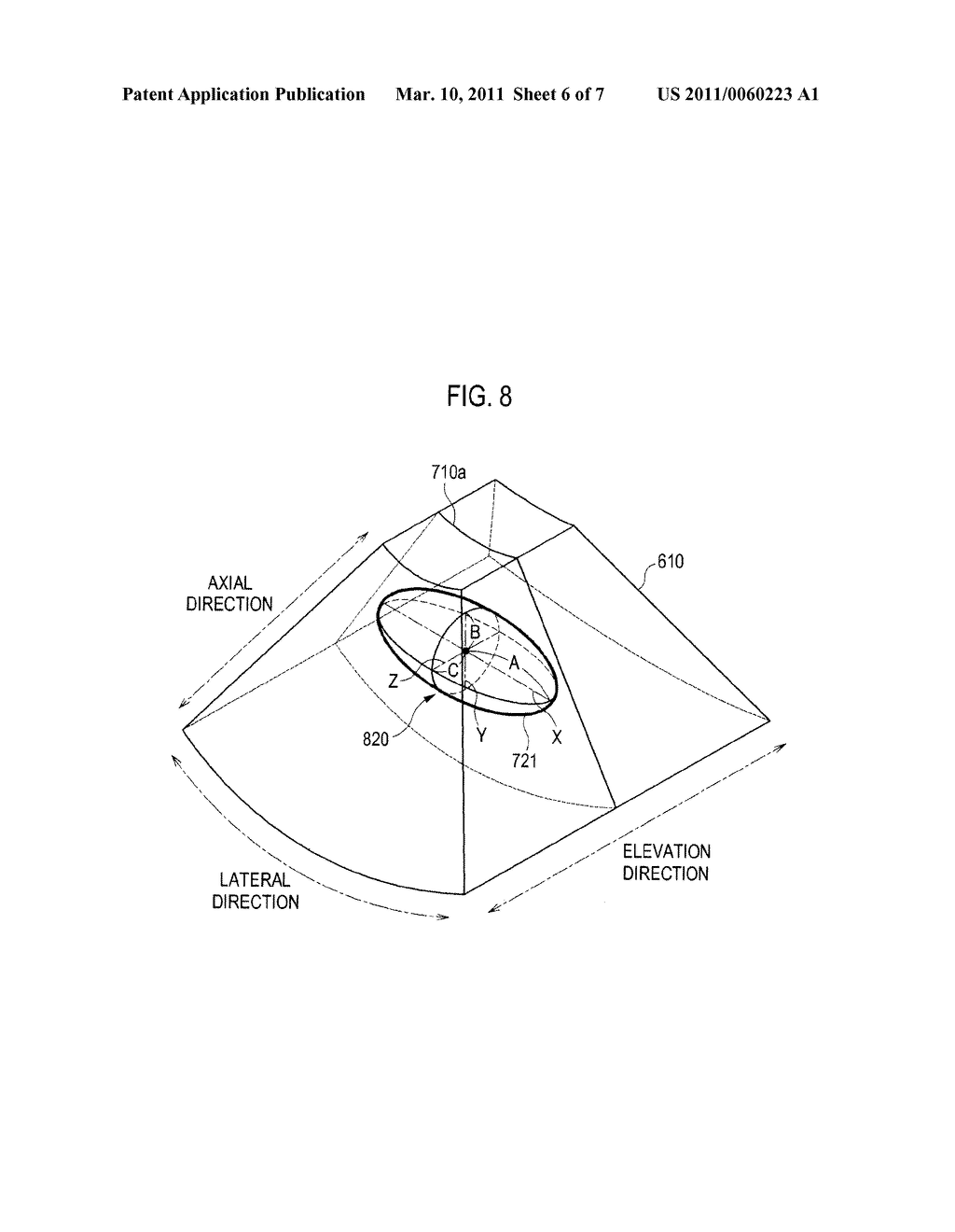 PROVIDING A THREE-DIMENSIONAL ULTRASOUND IMAGE BASED ON AN ELLIPSOIDAL REGION OF INTEREST IN AN ULTRASOUND SYSTEM - diagram, schematic, and image 07