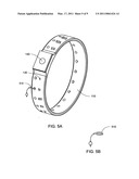 Fitness bracelet with Timer diagram and image