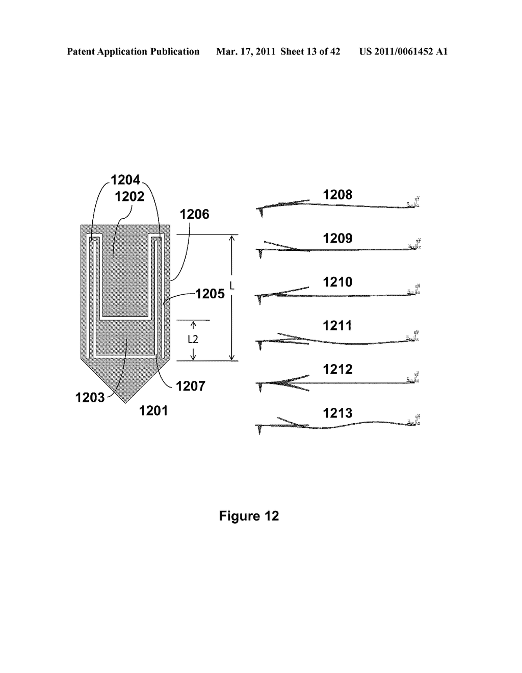 Microcantilever with Reduced Second Harmonic While in Contact with a Surface and Nano Scale Infrared Spectrometer - diagram, schematic, and image 14