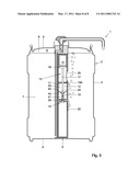 BEVERAGE TAPPING APPARATUS, PROVIDED WITH A CHEMICAL PRESSURE GENERATOR diagram and image