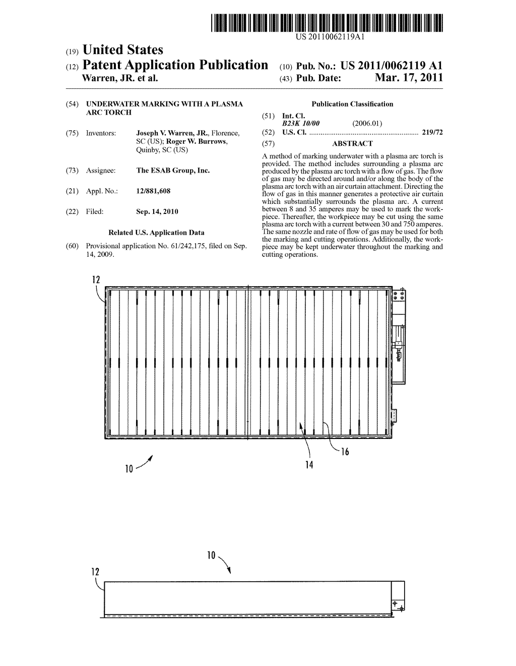 UNDERWATER MARKING WITH A PLASMA ARC TORCH - diagram, schematic, and image 01