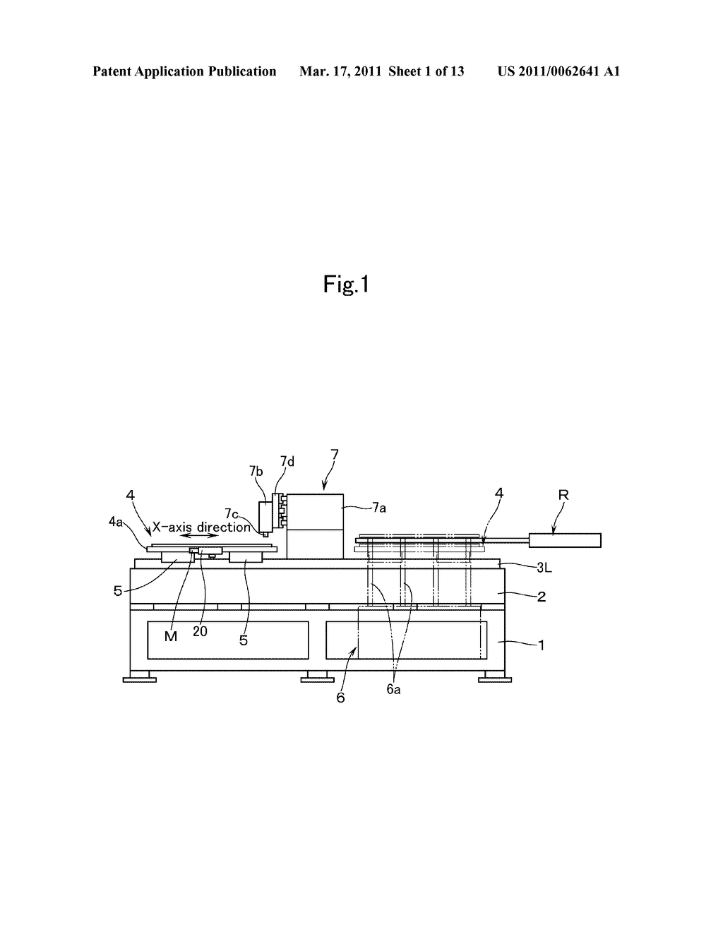 STAGE EQUIPPED WITH ALIGNMENT FUNCTION, PROCESSING APPARATUS HAVING THE STAGE EQUIPPED WITH ALIGNMENT FUNCTION, AND METHOD OF ALIGNING SUBSTRATE - diagram, schematic, and image 02