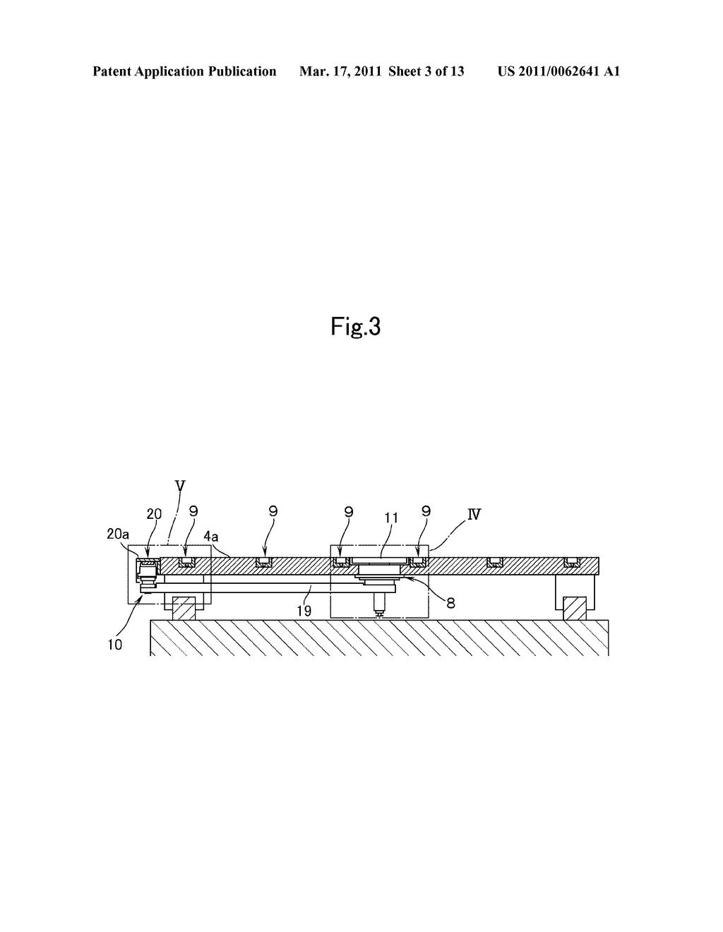 STAGE EQUIPPED WITH ALIGNMENT FUNCTION, PROCESSING APPARATUS HAVING THE STAGE EQUIPPED WITH ALIGNMENT FUNCTION, AND METHOD OF ALIGNING SUBSTRATE - diagram, schematic, and image 04