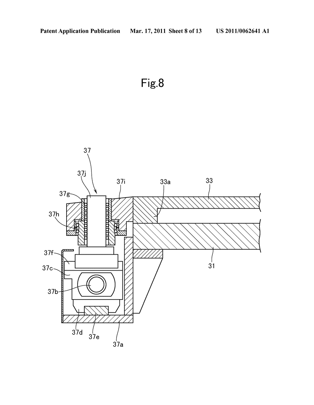 STAGE EQUIPPED WITH ALIGNMENT FUNCTION, PROCESSING APPARATUS HAVING THE STAGE EQUIPPED WITH ALIGNMENT FUNCTION, AND METHOD OF ALIGNING SUBSTRATE - diagram, schematic, and image 09