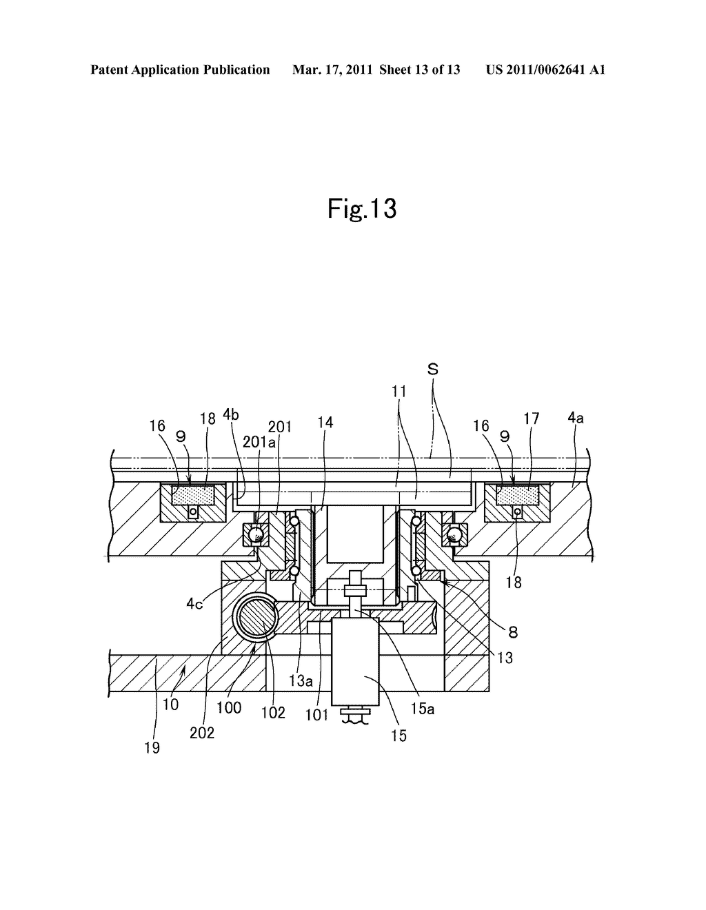 STAGE EQUIPPED WITH ALIGNMENT FUNCTION, PROCESSING APPARATUS HAVING THE STAGE EQUIPPED WITH ALIGNMENT FUNCTION, AND METHOD OF ALIGNING SUBSTRATE - diagram, schematic, and image 14