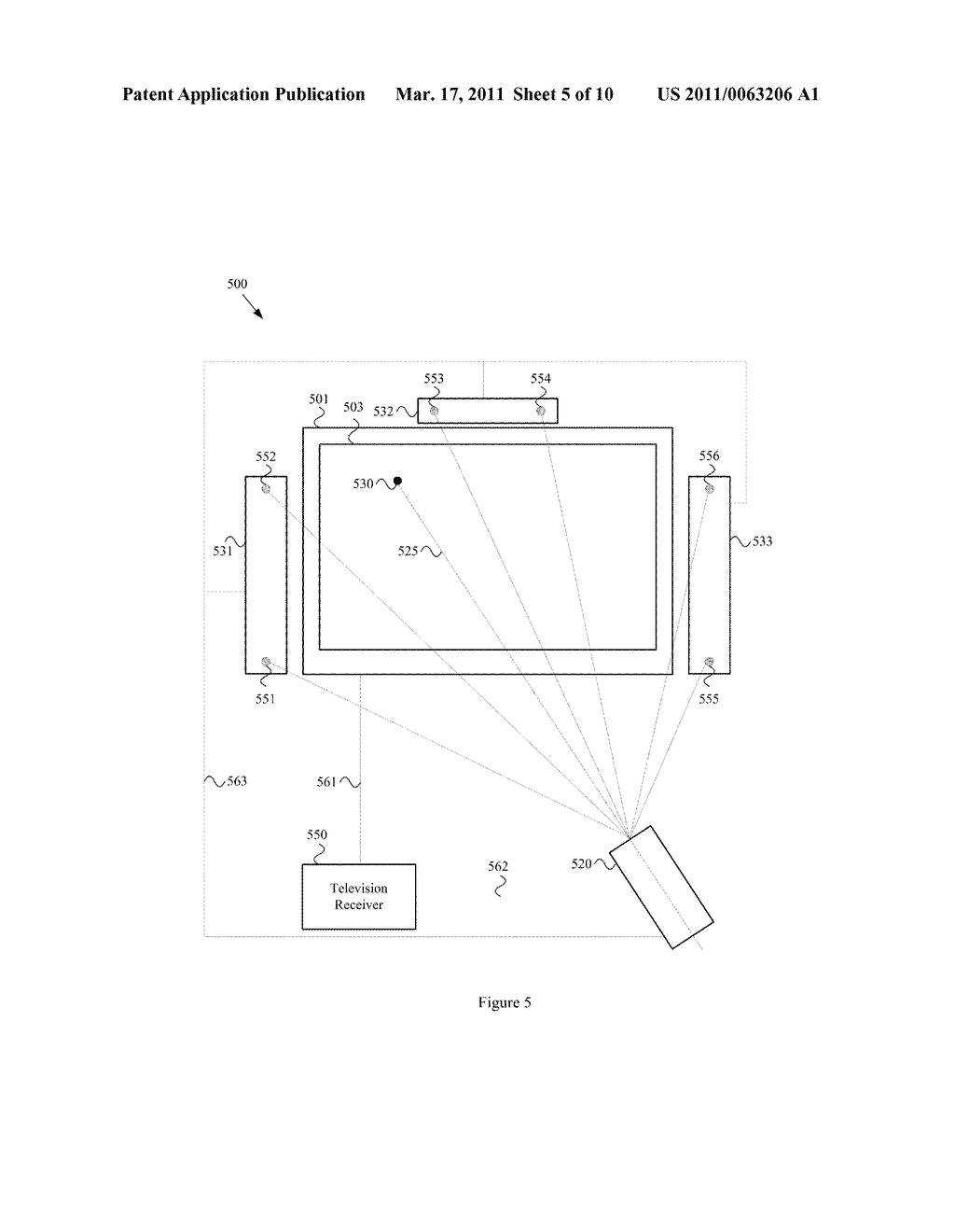 SYSTEM AND METHOD FOR GENERATING SCREEN POINTING INFORMATION IN A TELEVISION CONTROL DEVICE - diagram, schematic, and image 06