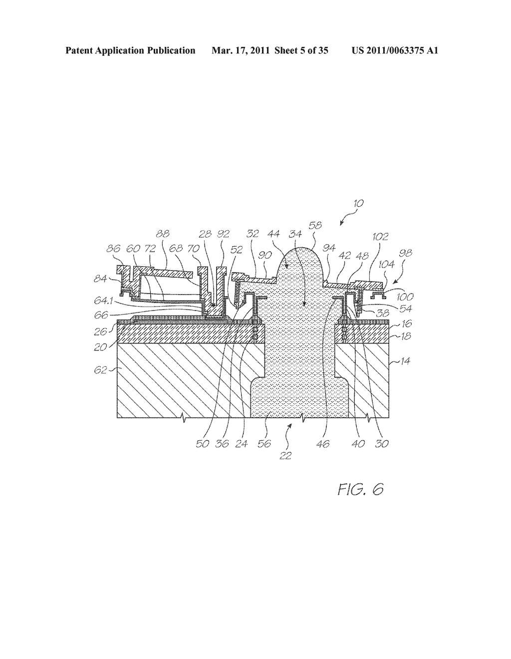 EJECTION NOZZLE ARRANGEMENT HAVING DYNAMIC AND STATIC STRUCTURES - diagram, schematic, and image 06