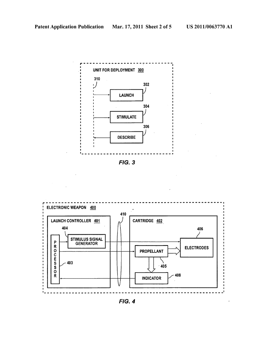 SYSTEMS AND METHODS FOR ELECTRONIC WEAPONRY THAT DETECTS PROPERTIES OF A UNIT FOR DEPLOYMENT - diagram, schematic, and image 03