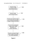 Method and system for processing an image received from a remote source diagram and image