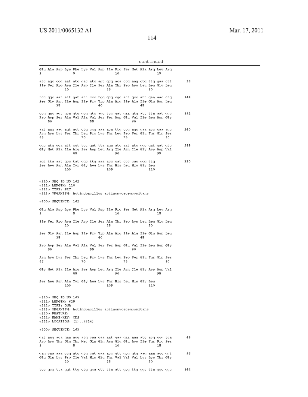 Identification of Actinobacillus actinomycetemcomitans Antigens for use in the Diagnosis, Treatment and Monitoring of Periodontal Diseases - diagram, schematic, and image 115