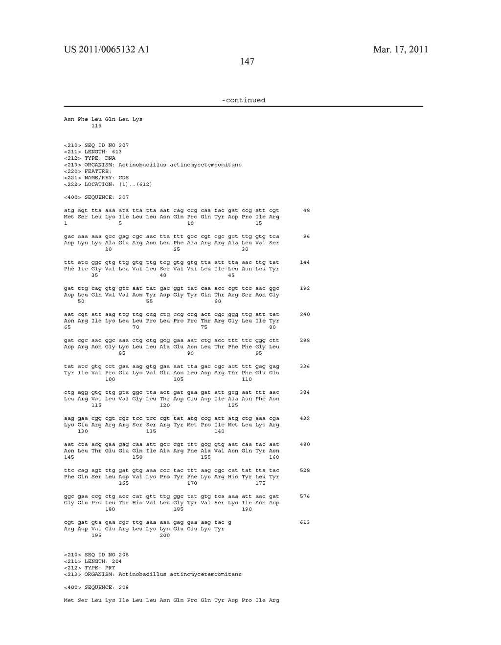 Identification of Actinobacillus actinomycetemcomitans Antigens for use in the Diagnosis, Treatment and Monitoring of Periodontal Diseases - diagram, schematic, and image 148