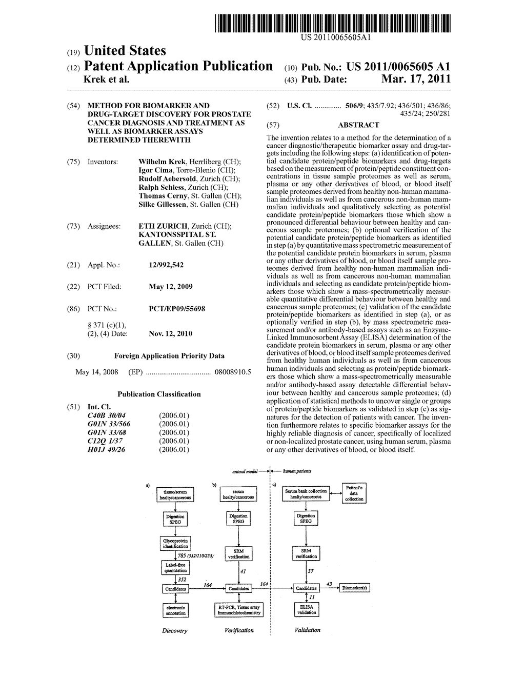 METHOD FOR BIOMARKER AND DRUG-TARGET DISCOVERY FOR PROSTATE CANCER DIAGNOSIS AND TREATMENT AS WELL AS BIOMARKER ASSAYS DETERMINED THEREWITH - diagram, schematic, and image 01