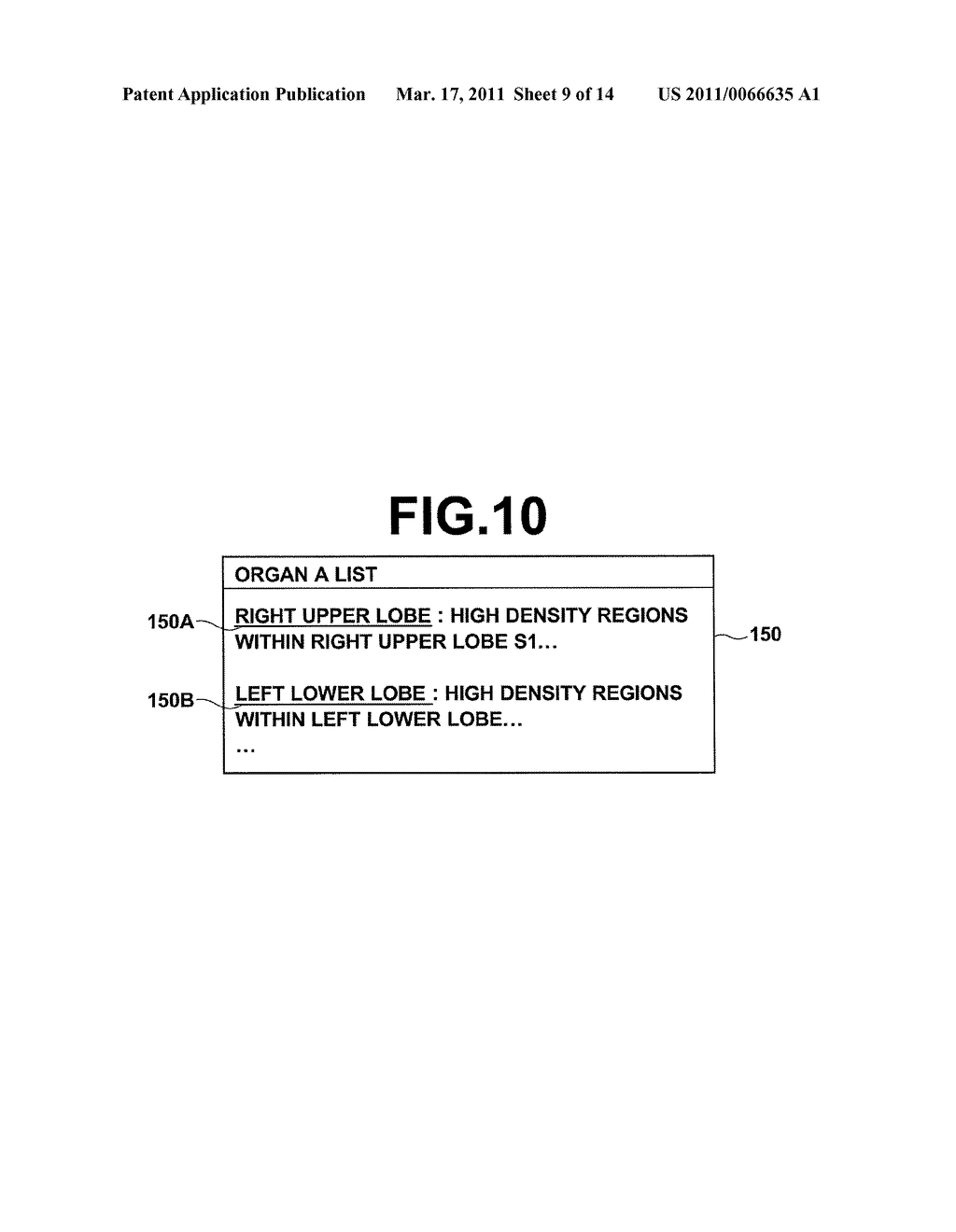 MEDICAL IMAGE INFORMATION DISPLAY APPARATUS, MEDICAL IMAGE INFORMATION DISPLAY METHOD, AND RECORDING MEDIUM ON WHICH MEDICAL IMAGE INFORMATION DISPLAY PROGRAM IS RECORDED - diagram, schematic, and image 10