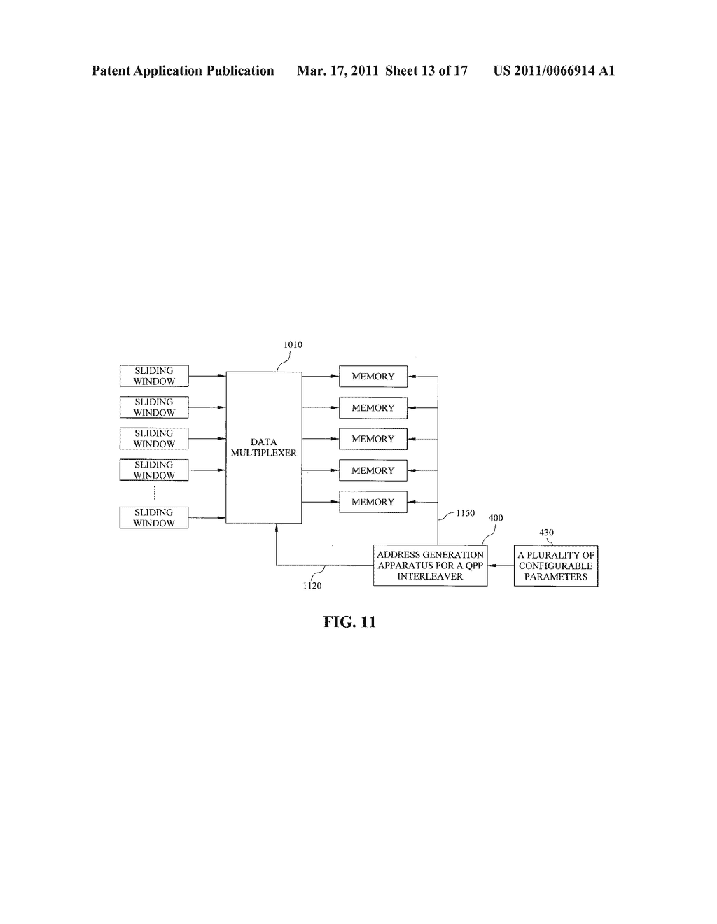 Address Generation Apparatus And Method For Quadratic Permutation Polynomial Interleaver De-Interleaver - diagram, schematic, and image 14