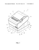 AC ADAPTER UNIT, STORAGE TRAY FOR AN AC ADAPTER AND ELECTRONIC DEVICE diagram and image