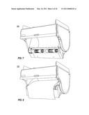 AUTOMATIC TOWEL DISPENSER THAT ACCOMMODATES RETRACTION OF EXCESS TOWELING BACK INTO HOUSING diagram and image