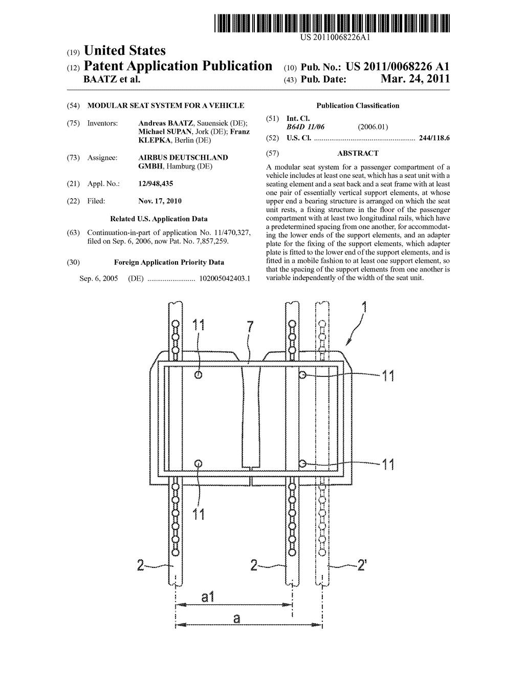 MODULAR SEAT SYSTEM FOR A VEHICLE - diagram, schematic, and image 01