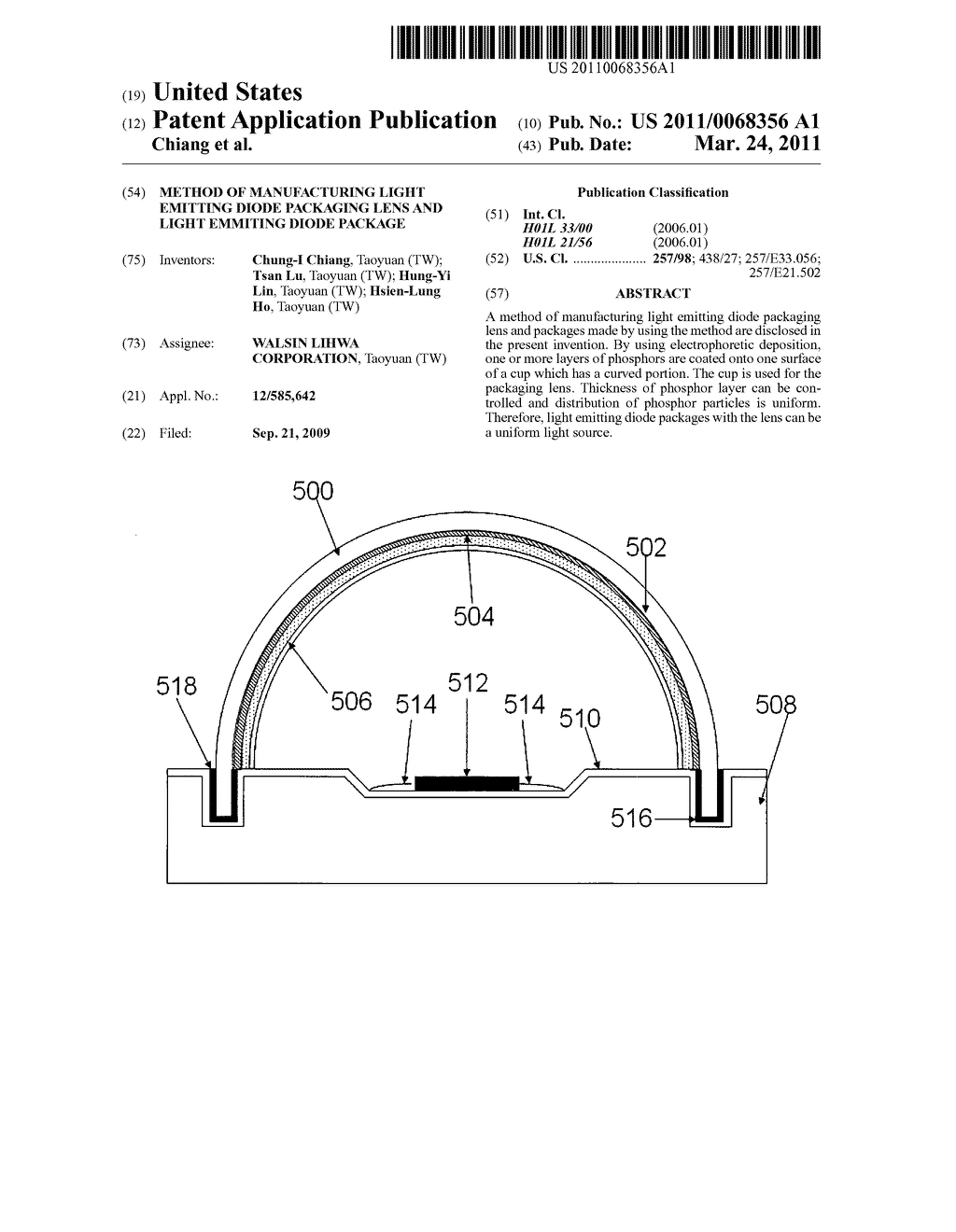 Method of manufacturing light emitting diode packaging lens and light emmiting diode package - diagram, schematic, and image 01