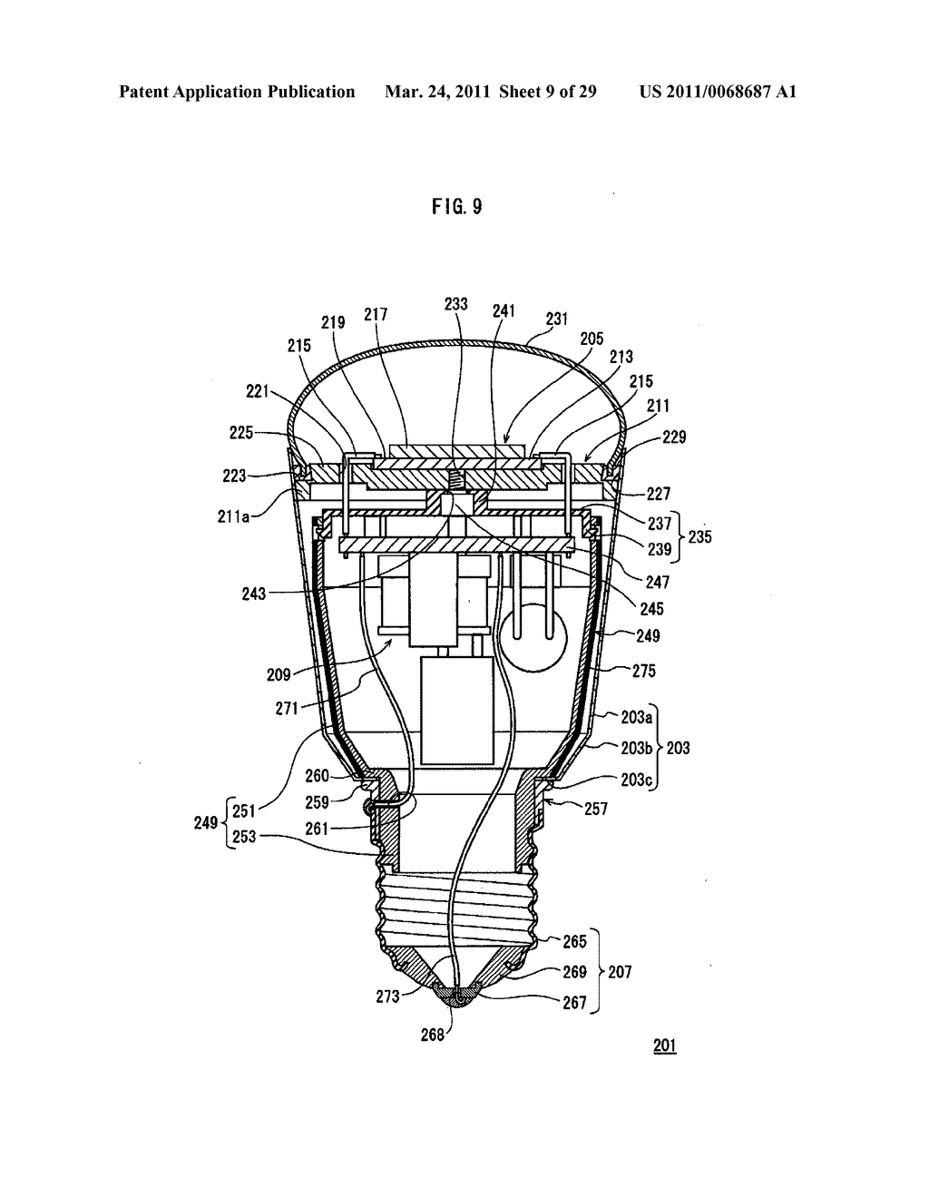 BULB-SHAPED LAMP AND LIGHTING DEVICE - diagram, schematic, and image 10