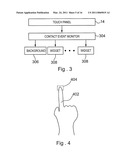 METHOD FOR MANIPULATING A GRAPHIC WIDGET IN A THREE-DIMENSIONAL ENVIRONMENT DISPLAYED ON A TOUCH PANEL OF AN INTERACTIVE INPUT SYSTEM diagram and image