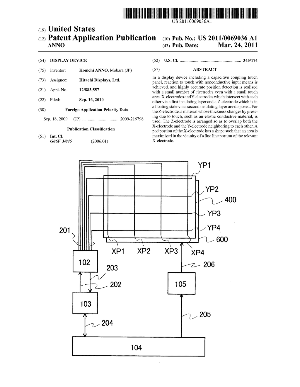 DISPLAY DEVICE - diagram, schematic, and image 01