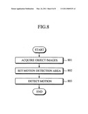 Apparatus and method for detecting motion diagram and image