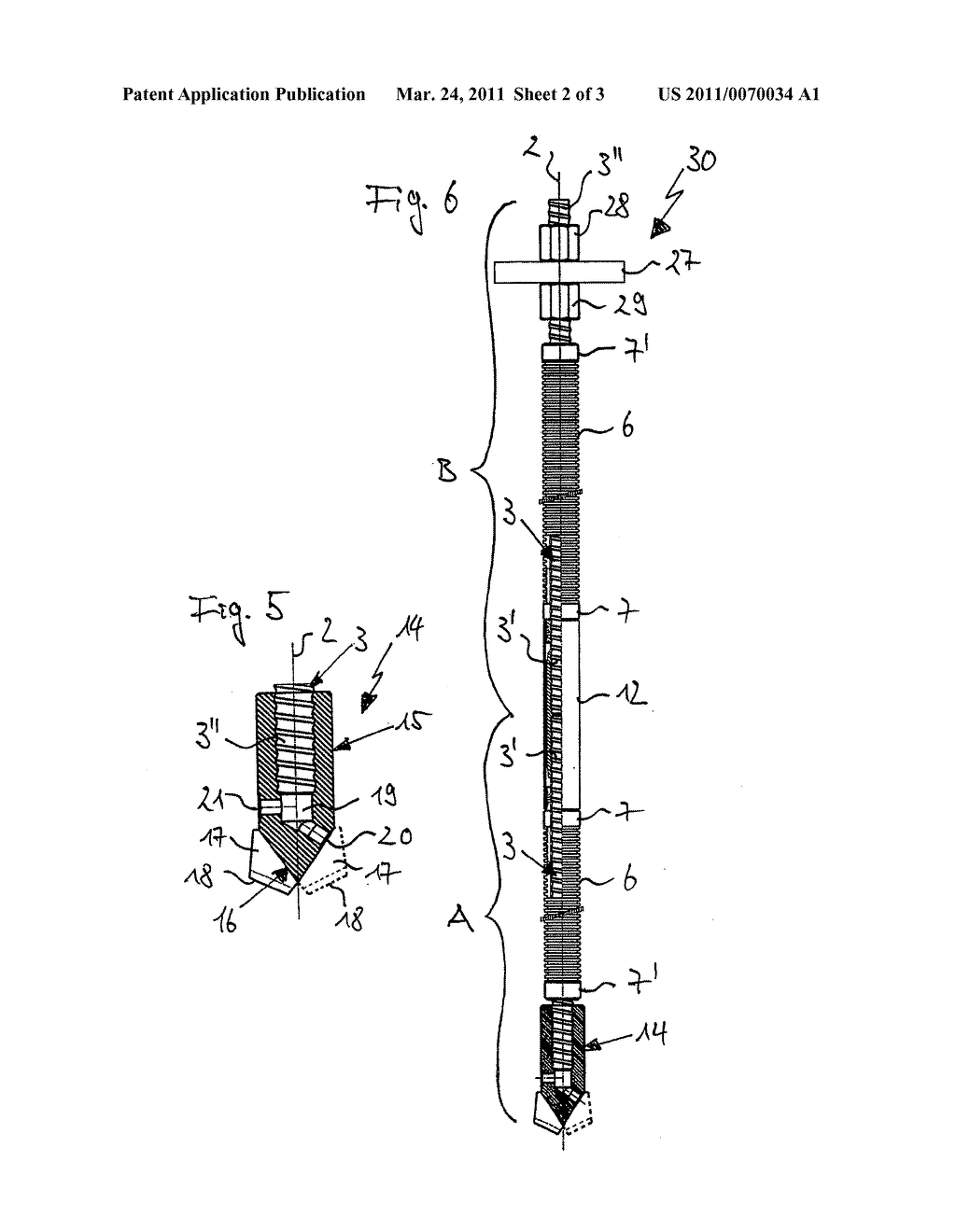 CORROSION-PROTECTED, SELF-DRILLING ANCHOR AND ANCHOR SUBUNIT AND METHOD FOR THE PRODUCTION THEREOF - diagram, schematic, and image 03