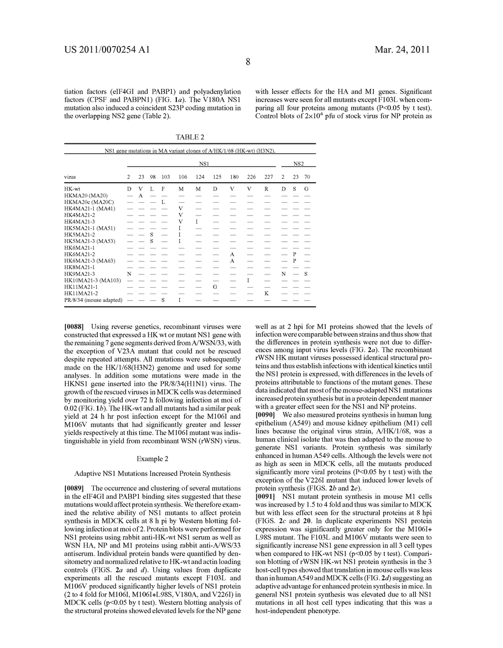 MUTATIONS IN THE INFLUENZA A VIRUS NS1 GENE AND USE THEREOF - diagram, schematic, and image 27