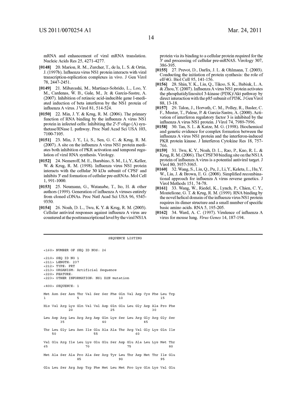 MUTATIONS IN THE INFLUENZA A VIRUS NS1 GENE AND USE THEREOF - diagram, schematic, and image 33