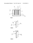 Battery with a plurality of flat cells forming a cell assembly diagram and image