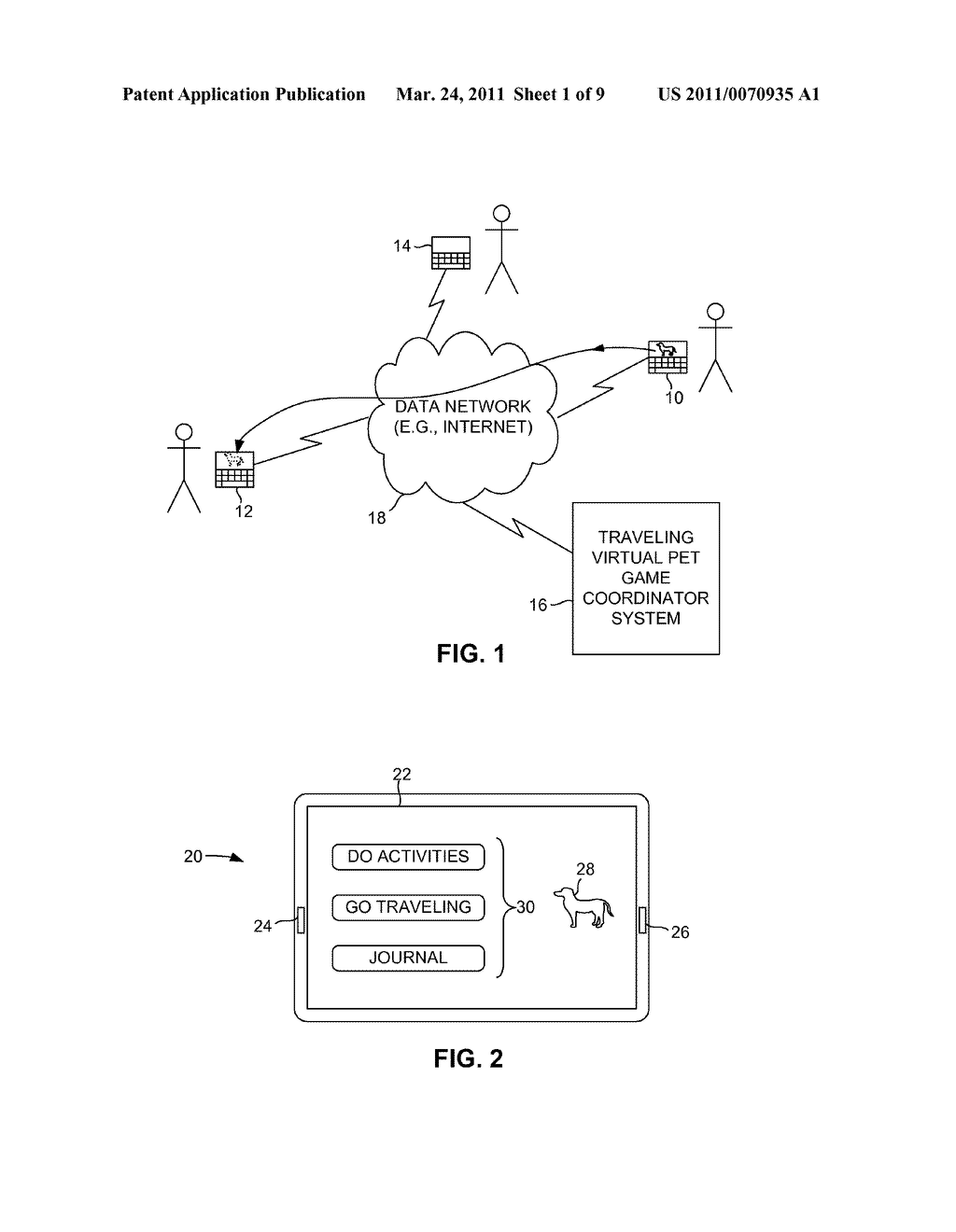 TRAVELING VIRTUAL PET GAME SYSTEM - diagram, schematic, and image 02