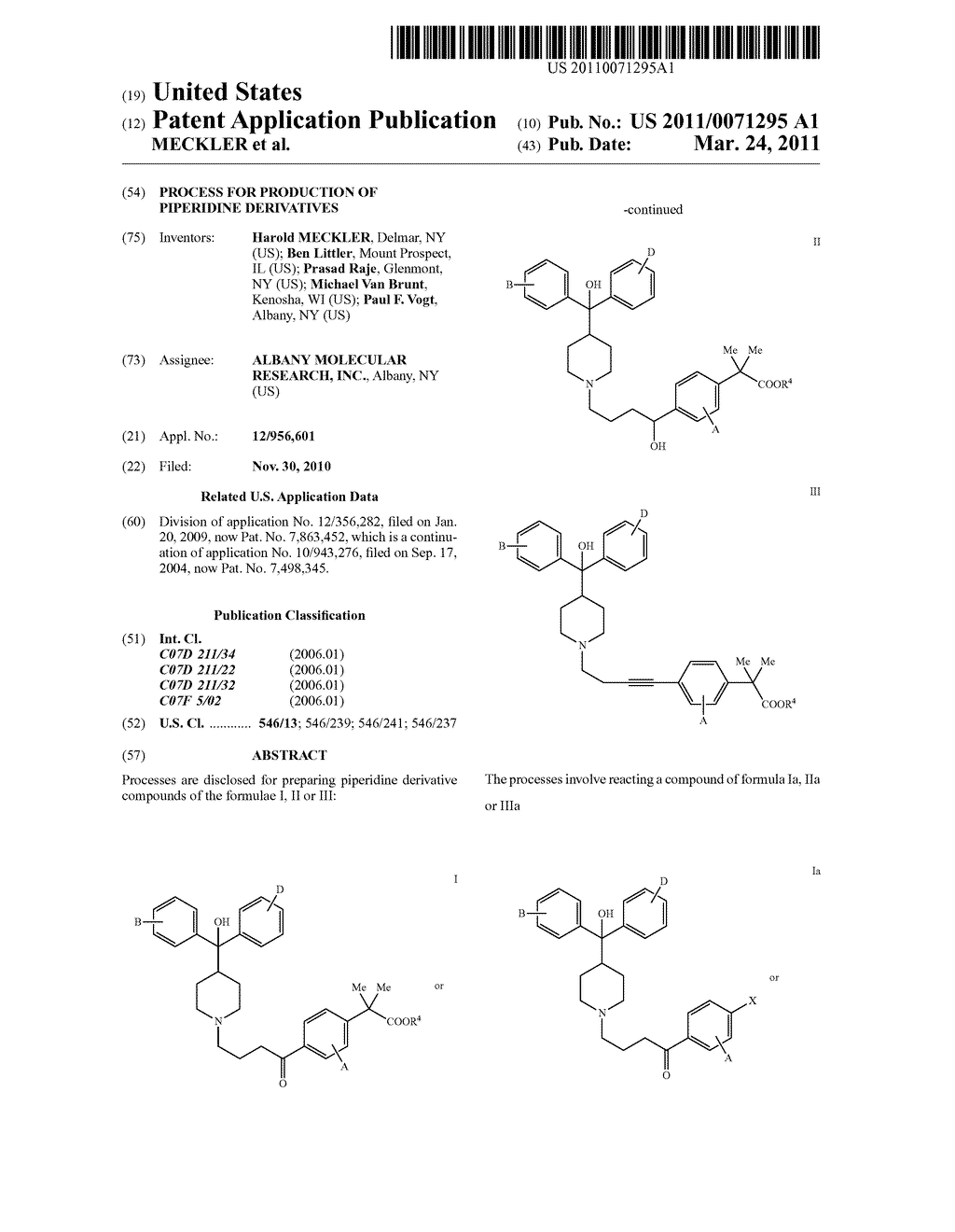 PROCESS FOR PRODUCTION OF PIPERIDINE DERIVATIVES - diagram, schematic, and image 01