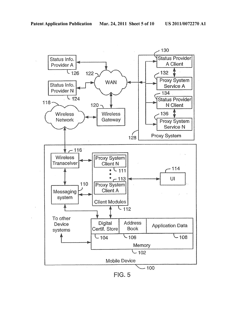 SYSTEM AND METHOD FOR SUPPORTING MULTIPLE CERTIFICATE STATUS PROVIDERS ON A MOBILE COMMUNICATION DEVICE - diagram, schematic, and image 06