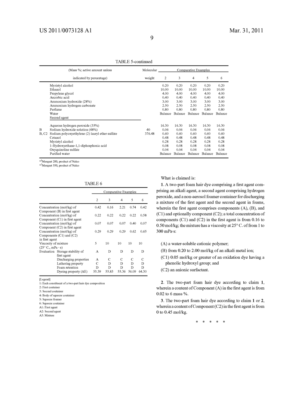 TWO-PART FOAM HAIR DYE - diagram, schematic, and image 11