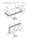 DISPOSABLE TISSUE PACKAGE WITH REFLECTIVE SURFACE AND REFLECTIVE ELEMENT FOR USE WITH TISSUE PACKAGES diagram and image
