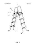 Swimming Pool Ladder With a Barrier diagram and image