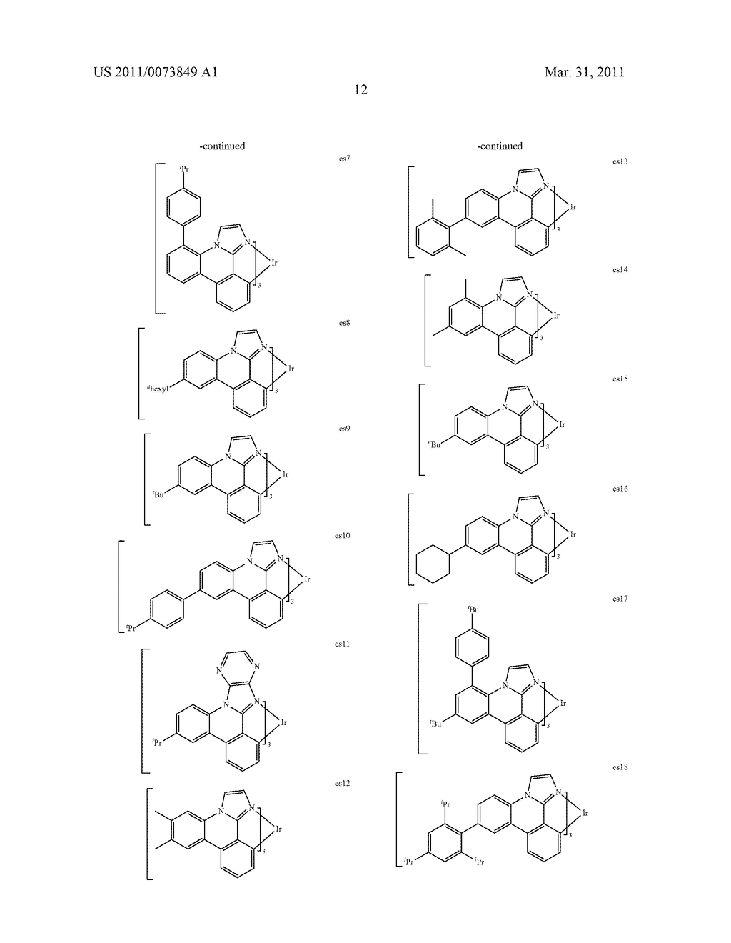 METAL COMPLEXES OF CYCLOMETALLATED IMIDAZO[1,2-f ]PHENANTHRIDINE AND DIIMIDAZO[1,2-a:1',2'-c ]QUNIAZOLINE LIGANDS AND ISOELECTRONIC AND BENZANNULATED ANALOGS THEREOF - diagram, schematic, and image 28