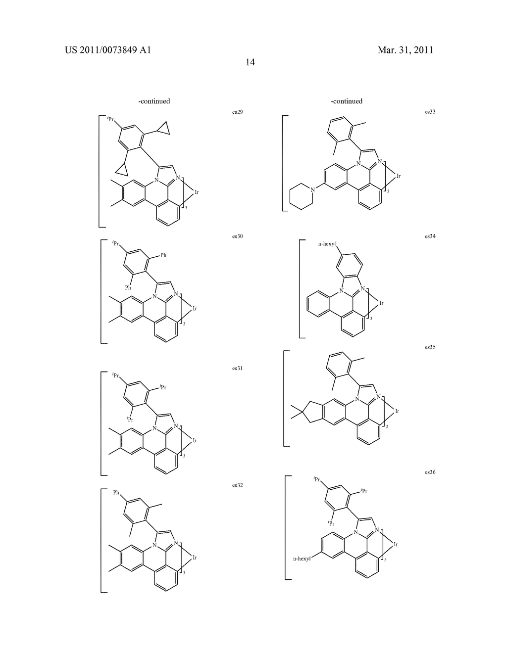 METAL COMPLEXES OF CYCLOMETALLATED IMIDAZO[1,2-f ]PHENANTHRIDINE AND DIIMIDAZO[1,2-a:1',2'-c ]QUNIAZOLINE LIGANDS AND ISOELECTRONIC AND BENZANNULATED ANALOGS THEREOF - diagram, schematic, and image 30