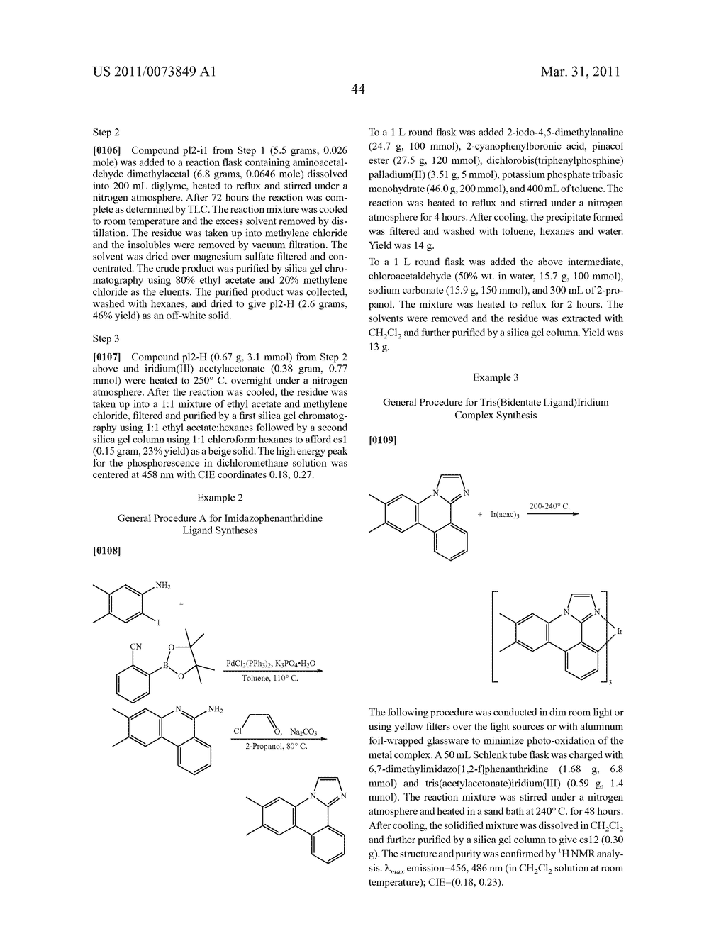 METAL COMPLEXES OF CYCLOMETALLATED IMIDAZO[1,2-f ]PHENANTHRIDINE AND DIIMIDAZO[1,2-a:1',2'-c ]QUNIAZOLINE LIGANDS AND ISOELECTRONIC AND BENZANNULATED ANALOGS THEREOF - diagram, schematic, and image 60