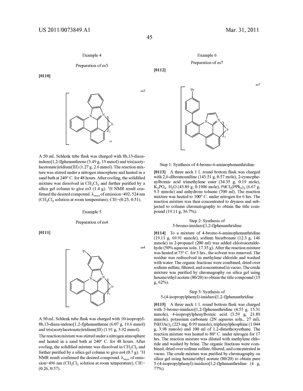 METAL COMPLEXES OF CYCLOMETALLATED IMIDAZO[1,2-f ]PHENANTHRIDINE AND DIIMIDAZO[1,2-a:1',2'-c ]QUNIAZOLINE LIGANDS AND ISOELECTRONIC AND BENZANNULATED ANALOGS THEREOF - diagram, schematic, and image 61