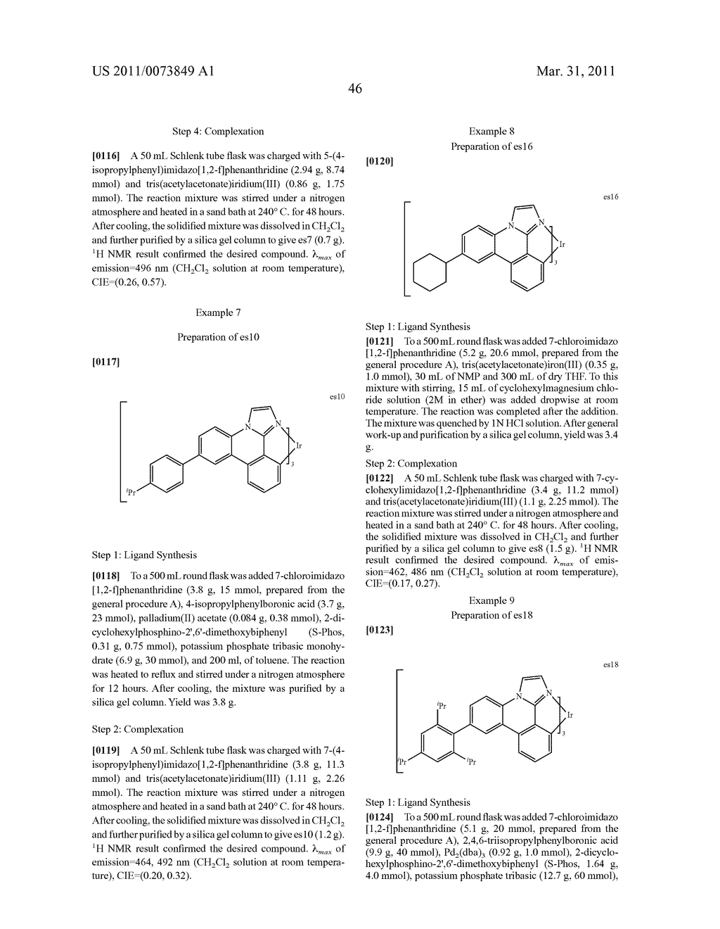 METAL COMPLEXES OF CYCLOMETALLATED IMIDAZO[1,2-f ]PHENANTHRIDINE AND DIIMIDAZO[1,2-a:1',2'-c ]QUNIAZOLINE LIGANDS AND ISOELECTRONIC AND BENZANNULATED ANALOGS THEREOF - diagram, schematic, and image 62