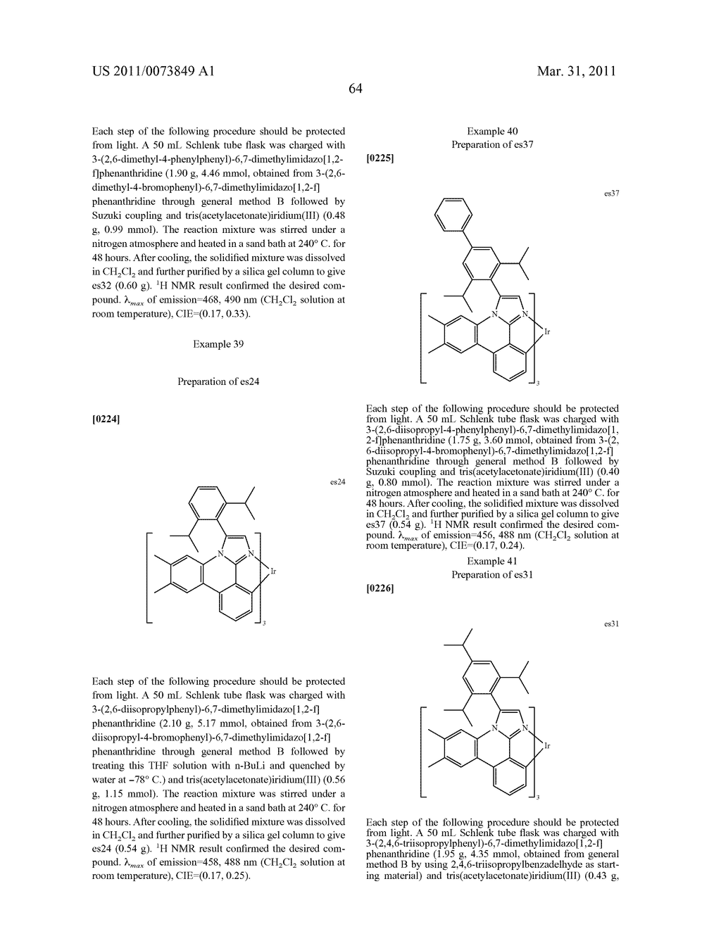 METAL COMPLEXES OF CYCLOMETALLATED IMIDAZO[1,2-f ]PHENANTHRIDINE AND DIIMIDAZO[1,2-a:1',2'-c ]QUNIAZOLINE LIGANDS AND ISOELECTRONIC AND BENZANNULATED ANALOGS THEREOF - diagram, schematic, and image 80