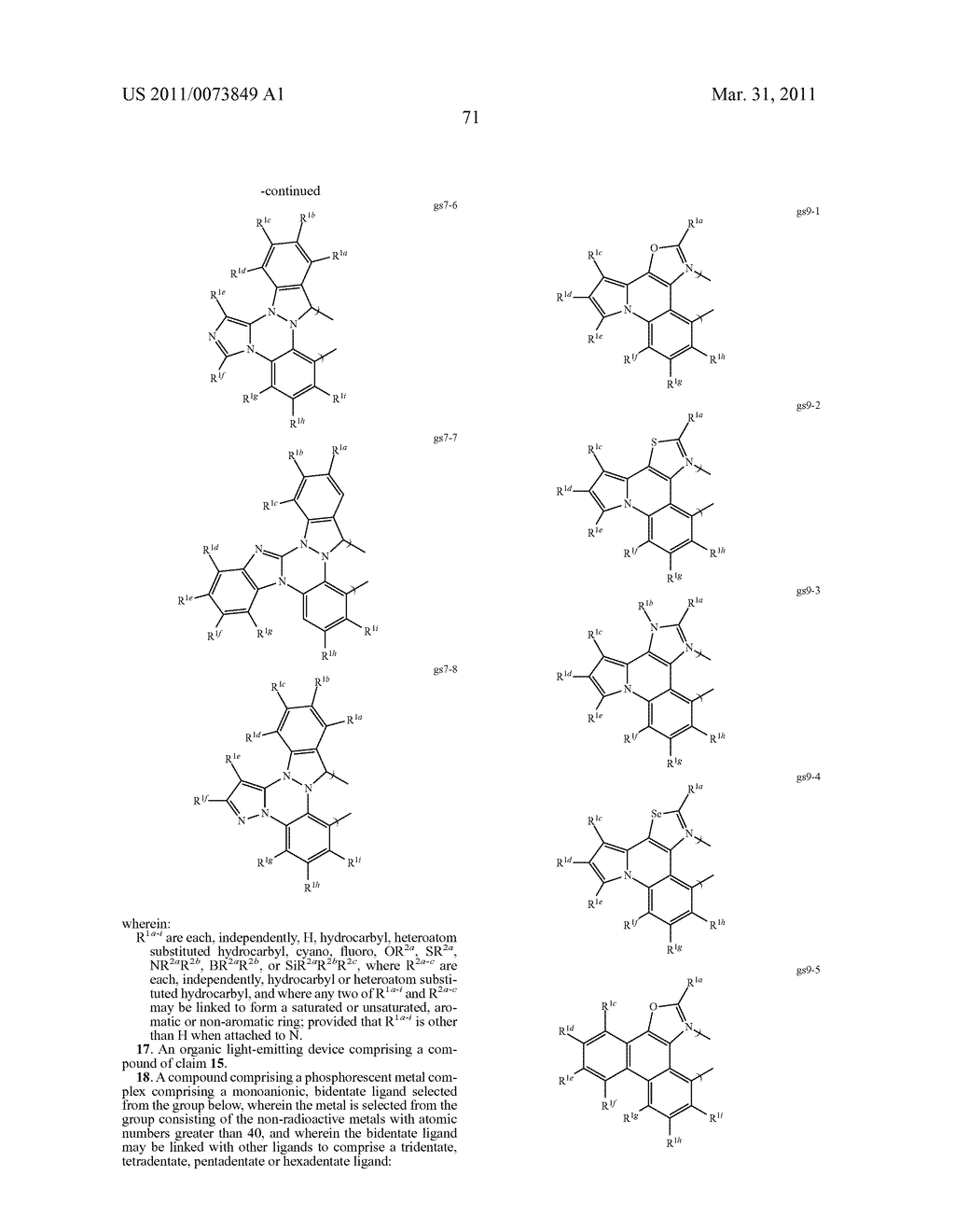 METAL COMPLEXES OF CYCLOMETALLATED IMIDAZO[1,2-f ]PHENANTHRIDINE AND DIIMIDAZO[1,2-a:1',2'-c ]QUNIAZOLINE LIGANDS AND ISOELECTRONIC AND BENZANNULATED ANALOGS THEREOF - diagram, schematic, and image 87