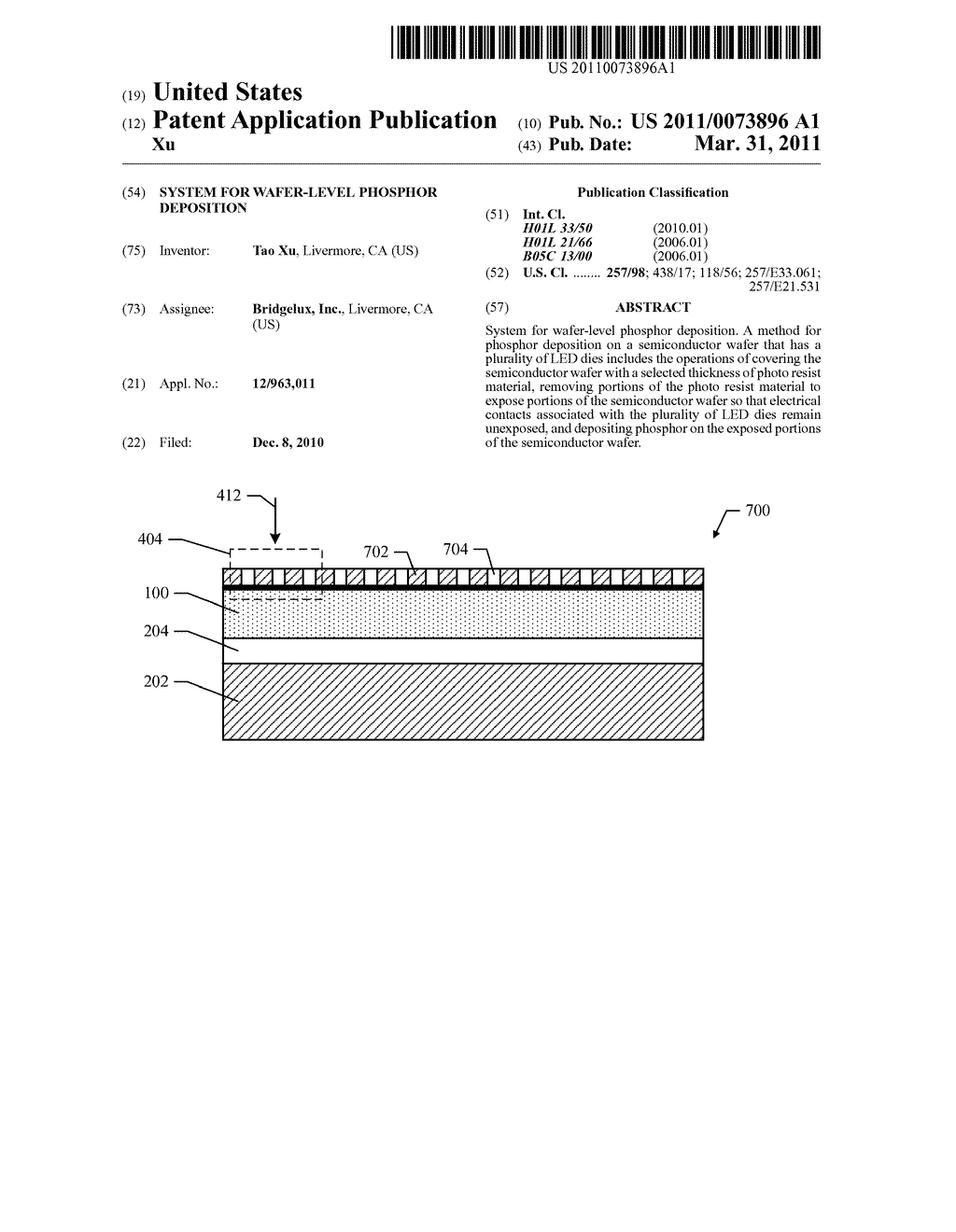 System for Wafer-Level Phosphor Deposition - diagram, schematic, and image 01